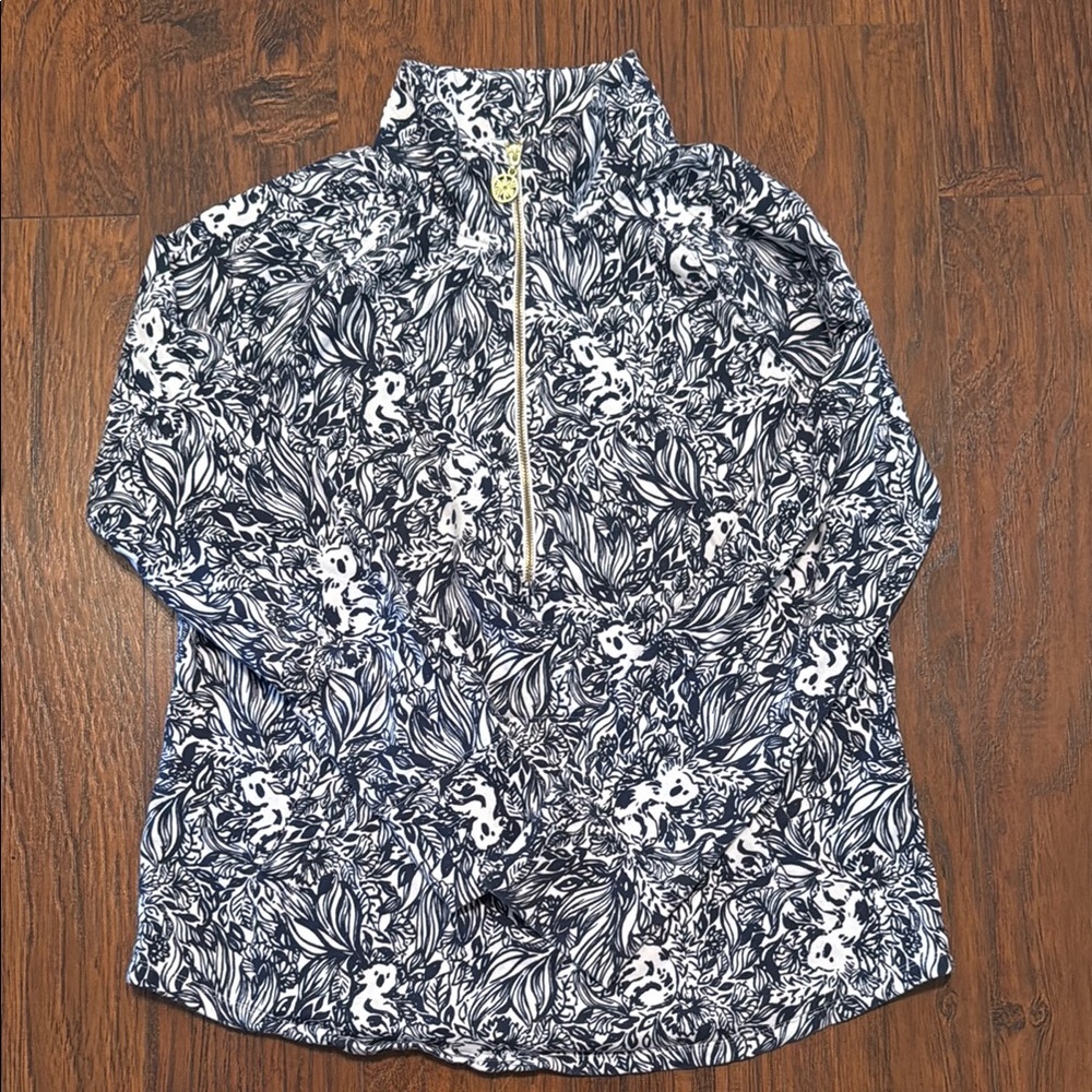 Lilly Pulitzer High Tide Navy Gday Mate Popover